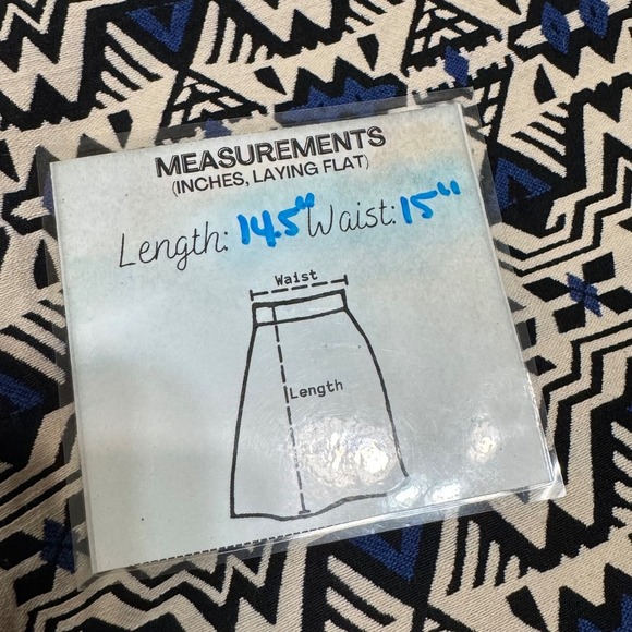 H&M Divided Mini Skirt Geometric Print Women's US 10 - Picture 7 of 7